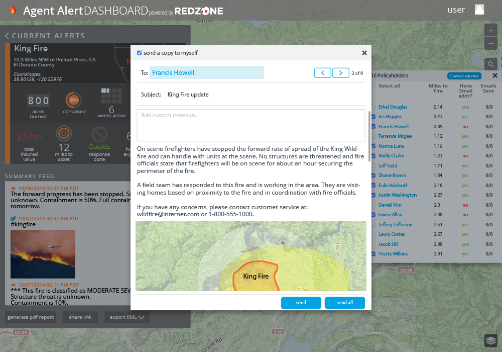 Agent Alert Dashboard Email