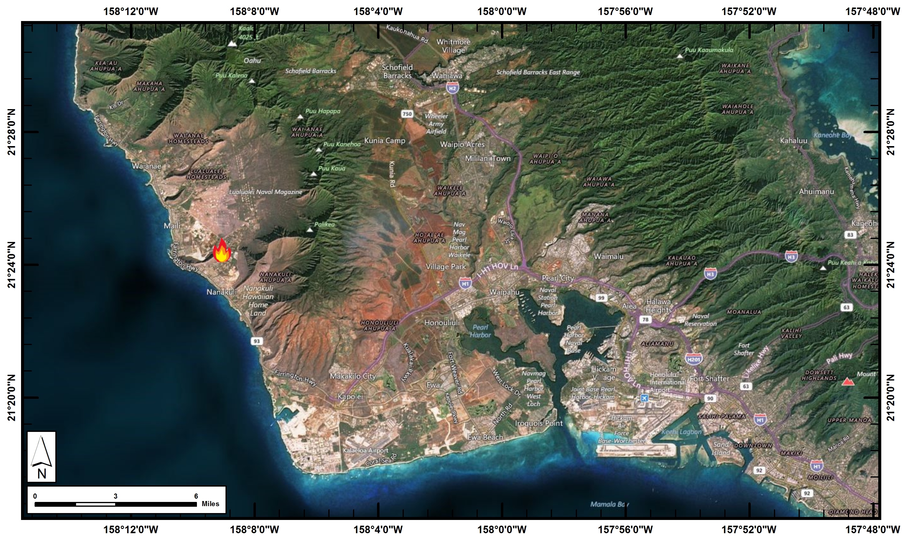 oahu travel fire