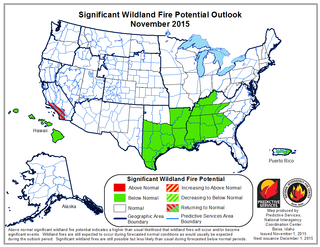 November 2015 Fire Potential