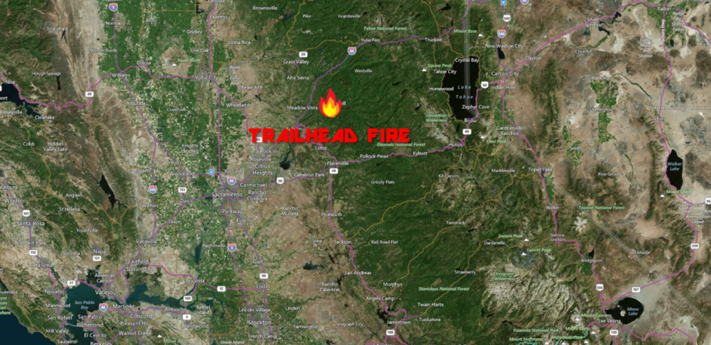 Trailhead Fire Location