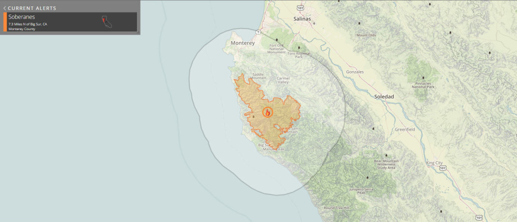 Soberanes Fire Perimeter (8/12)