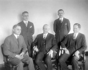 Stephen Mather and his staff in 1916