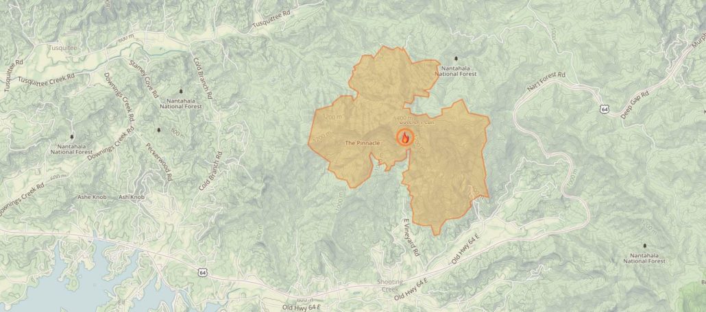 Appalachian Wildfires - Boteler Fire Perimeter