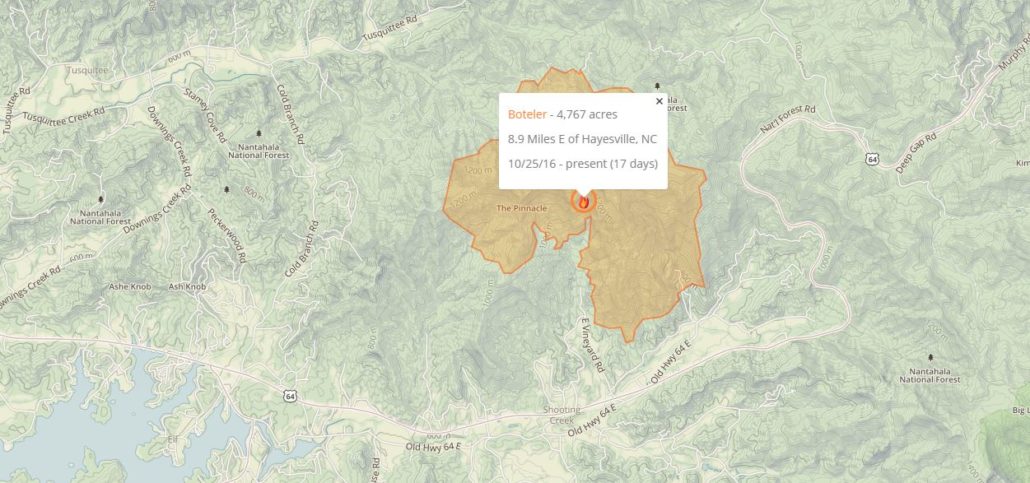 Boteler Fire - Hayesville, NC