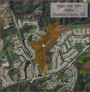 Sage Fire burn scar from December 20, 2016.