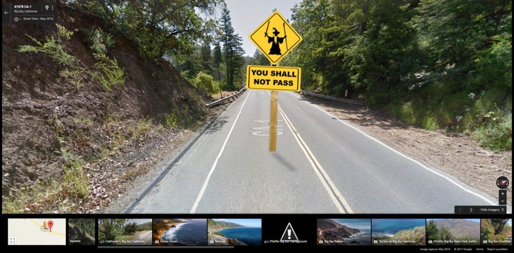 Pfieffer Bridge in Big Sur is impassible