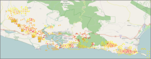 Fire activity in last 48 hours centered on Knysna (Source: Advanced Fire Information System Viewer – AFIS)