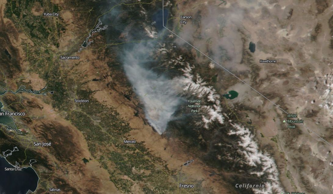 Detwiler Fire NASA Photo