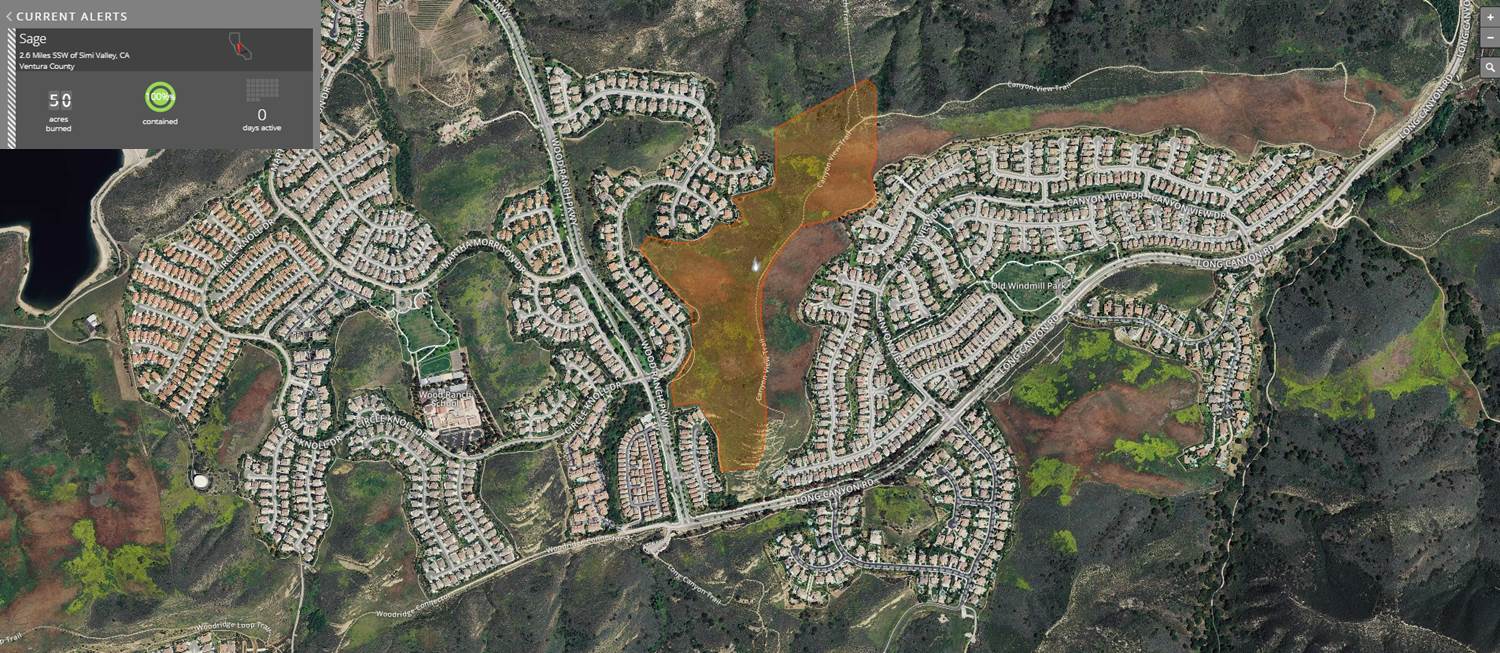 sage fire map wildfire risk