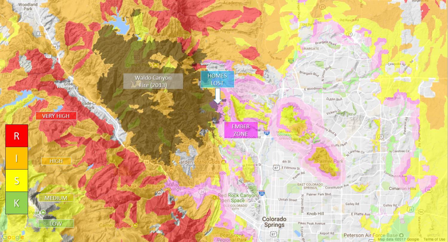 waldo 2013 wildfire risk