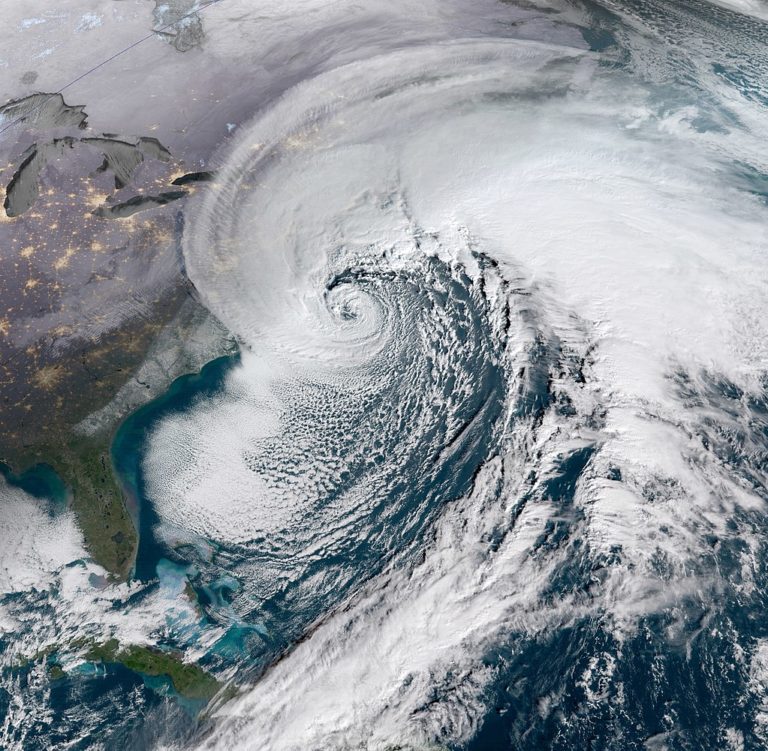 Satellite Imagery of a Nor'easter RedZone