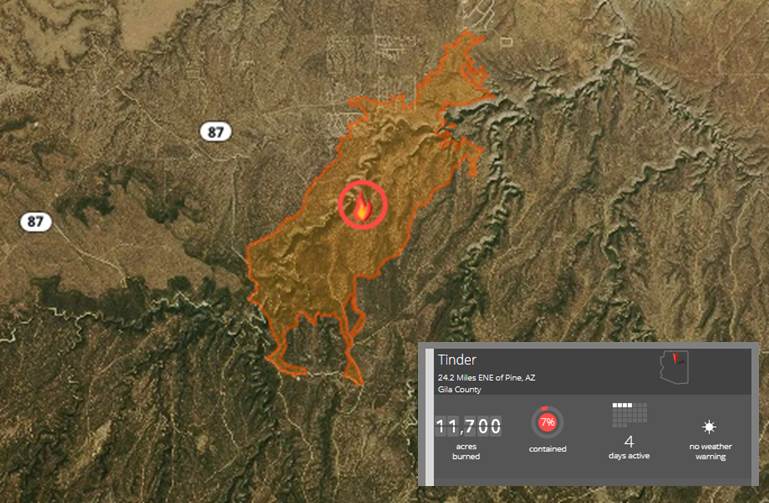 tinder fire map