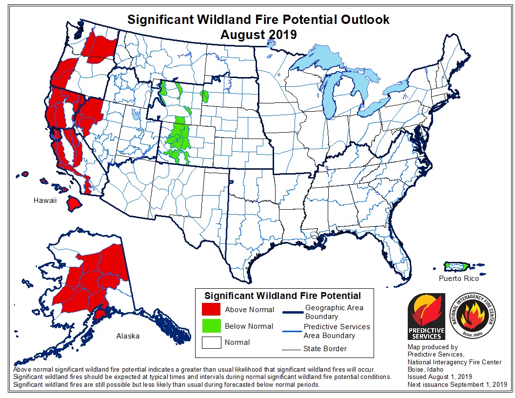 aug fire potential