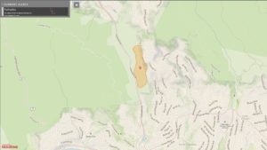 palisades fire map