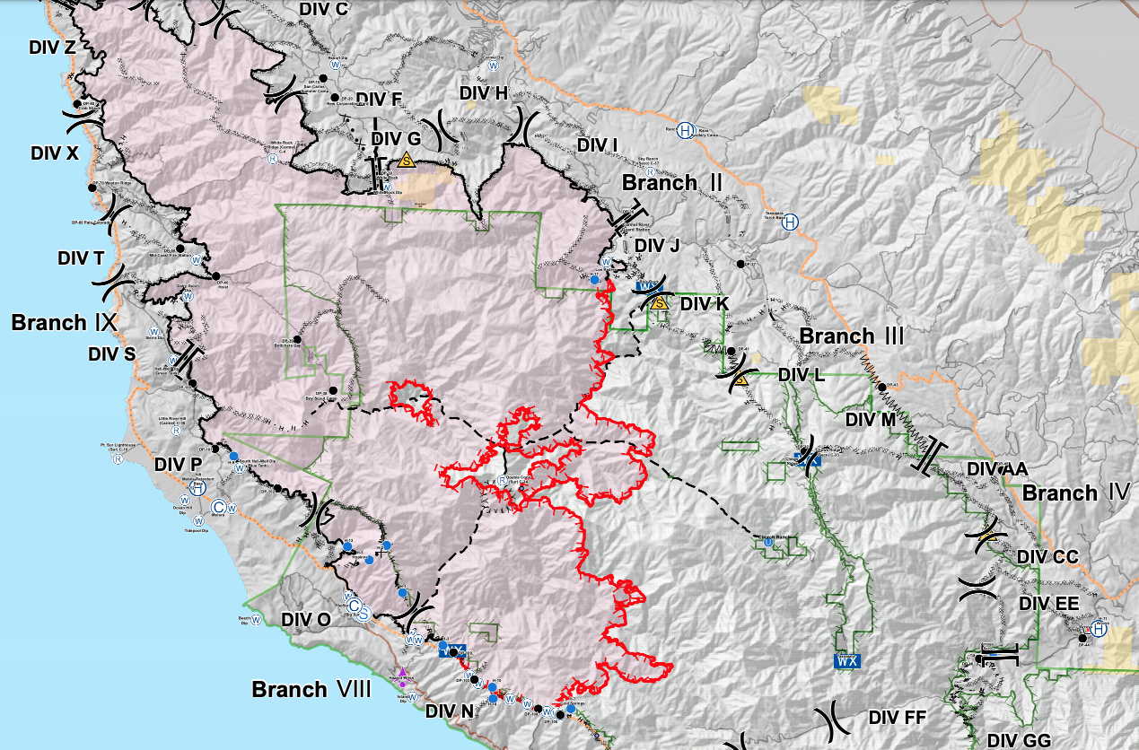 A look back at containment lines on Big Sur's Soberanes in 2016