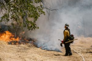Establishing control of a fire is an important step towards adding "containment"